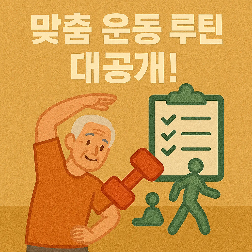 노인 맞춤 운동 루틴, 계획표