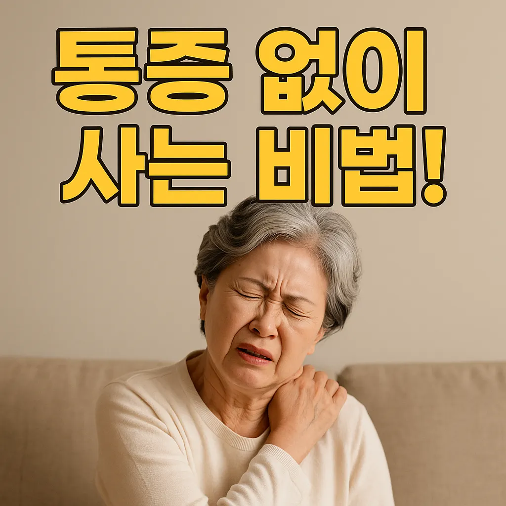노인 통증 완화, 집에서 가능한 방법.webp