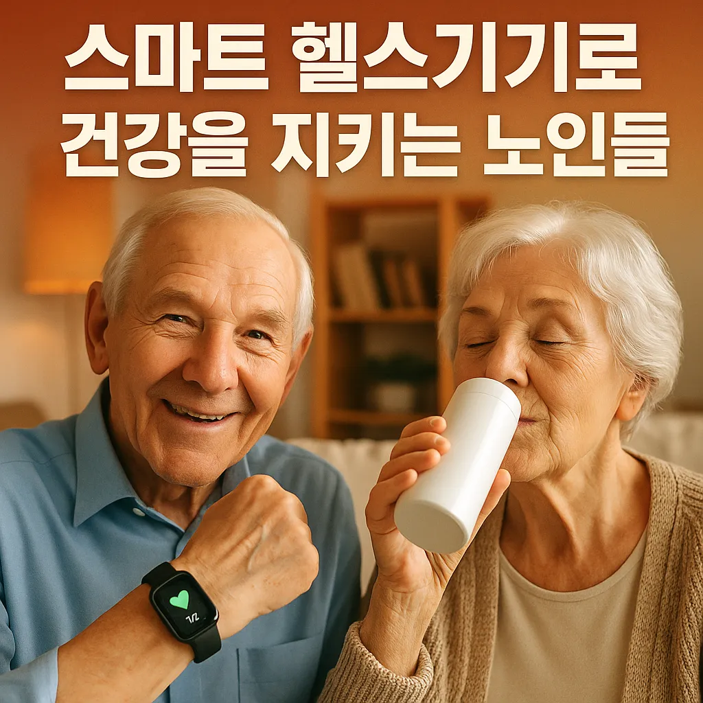 스마트 헬스기기로 건강을 지키는 노인들.webp