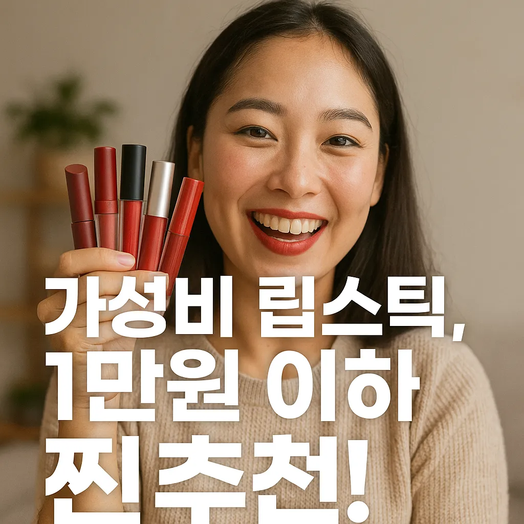 가성비 최고 립스틱, 1만원 이하 베스트5.webp
