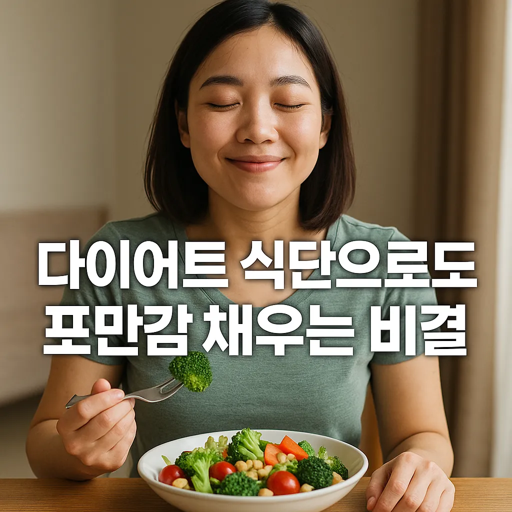 다이어트 식단으로도 포만감 채우는 비결