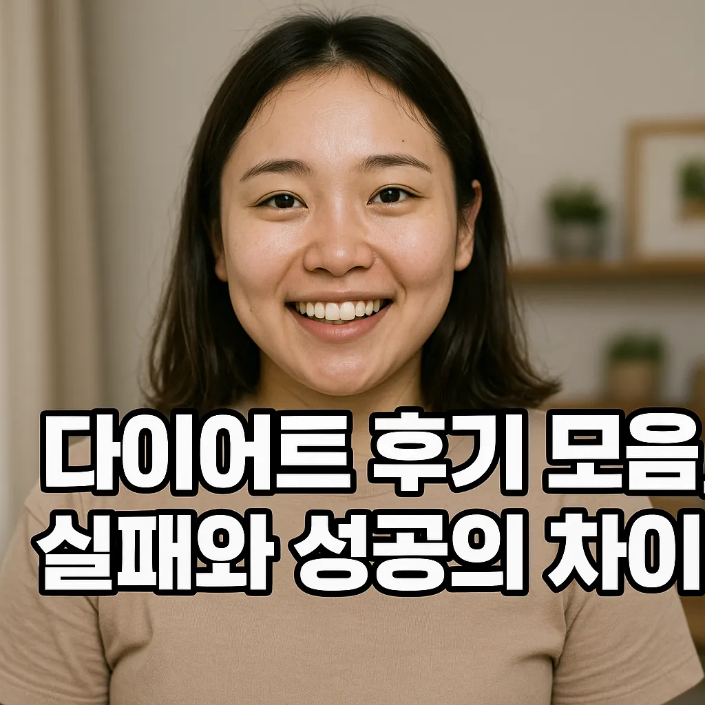 다이어트 후기 모음, 실패와 성공의 차이점.webp