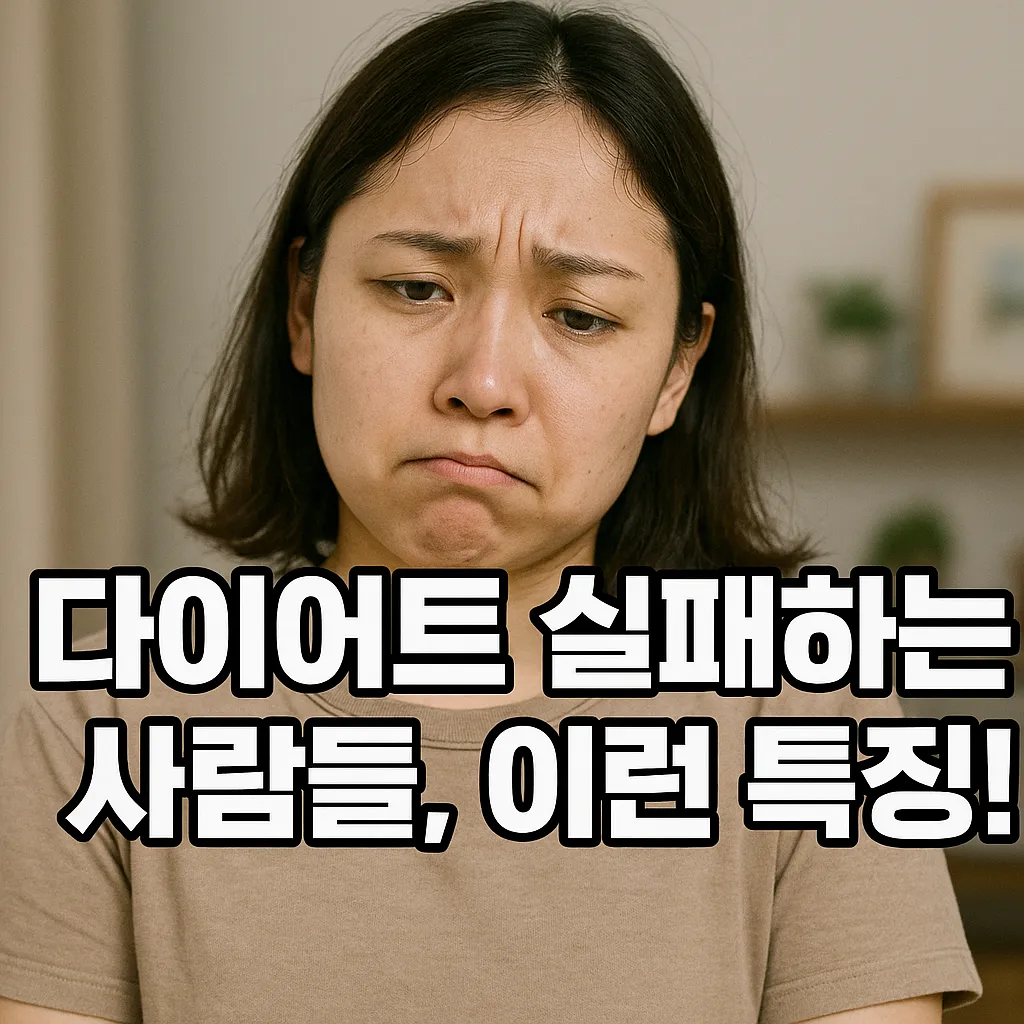 다이어트에 실패하는 사람들의 공통점