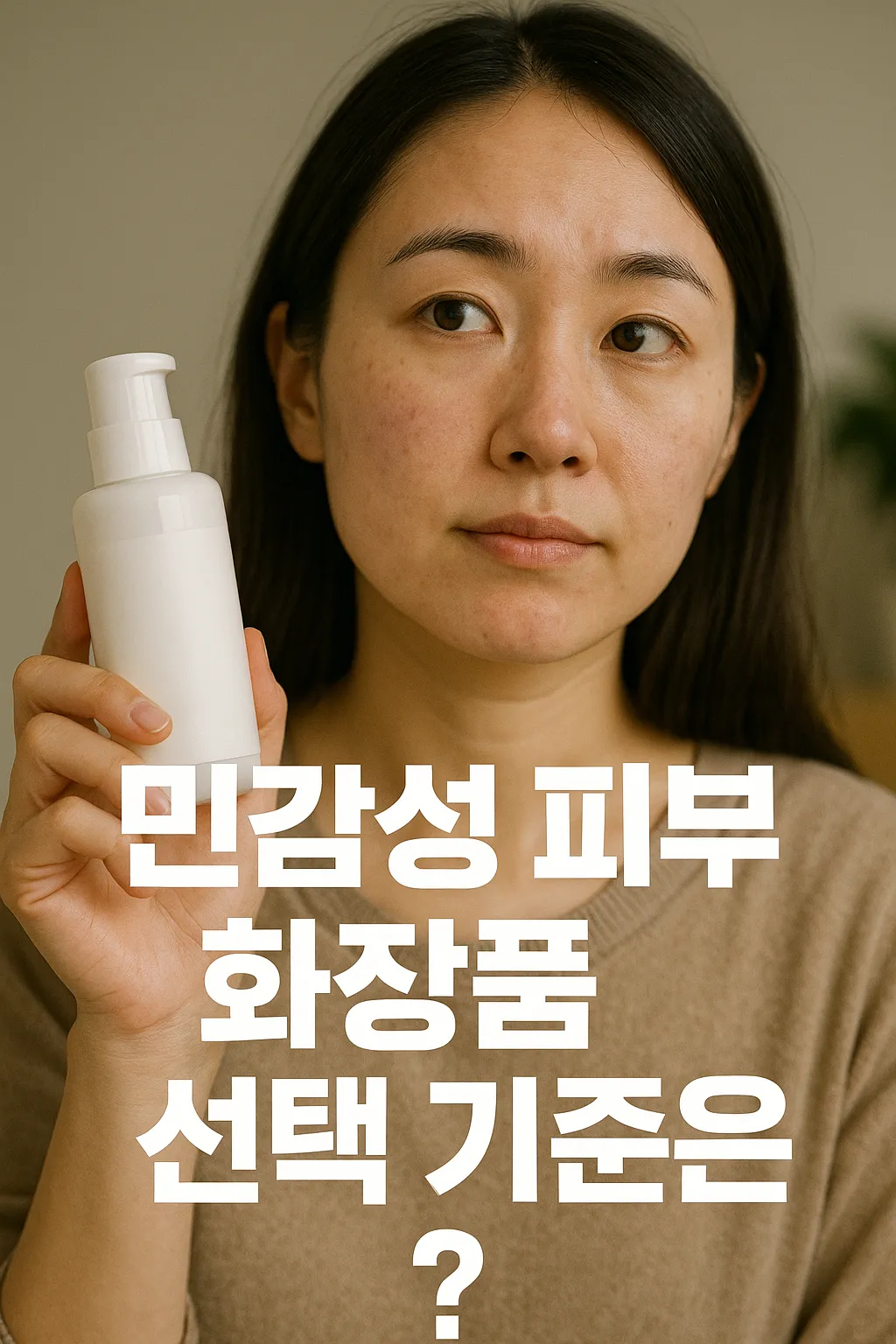 민감성 피부, 화장품 고르는 기준은.webp
