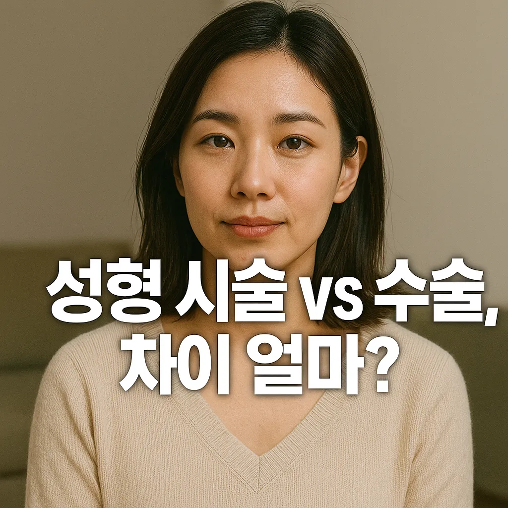 성형 시술 vs 수술, 비용과 효과 차이 비교.webp