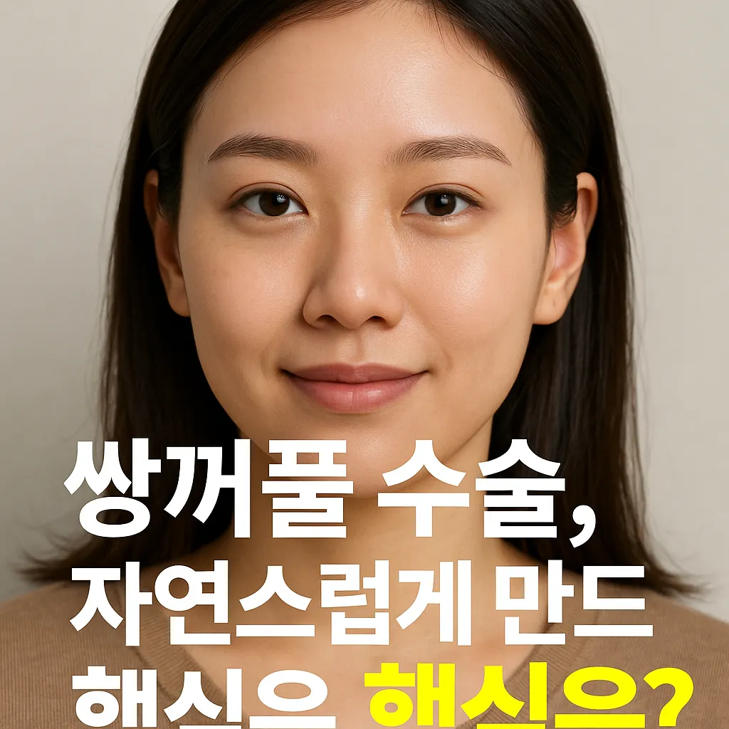 쌍꺼풀 수술, 자연스럽게 만드는 포인트.webp
