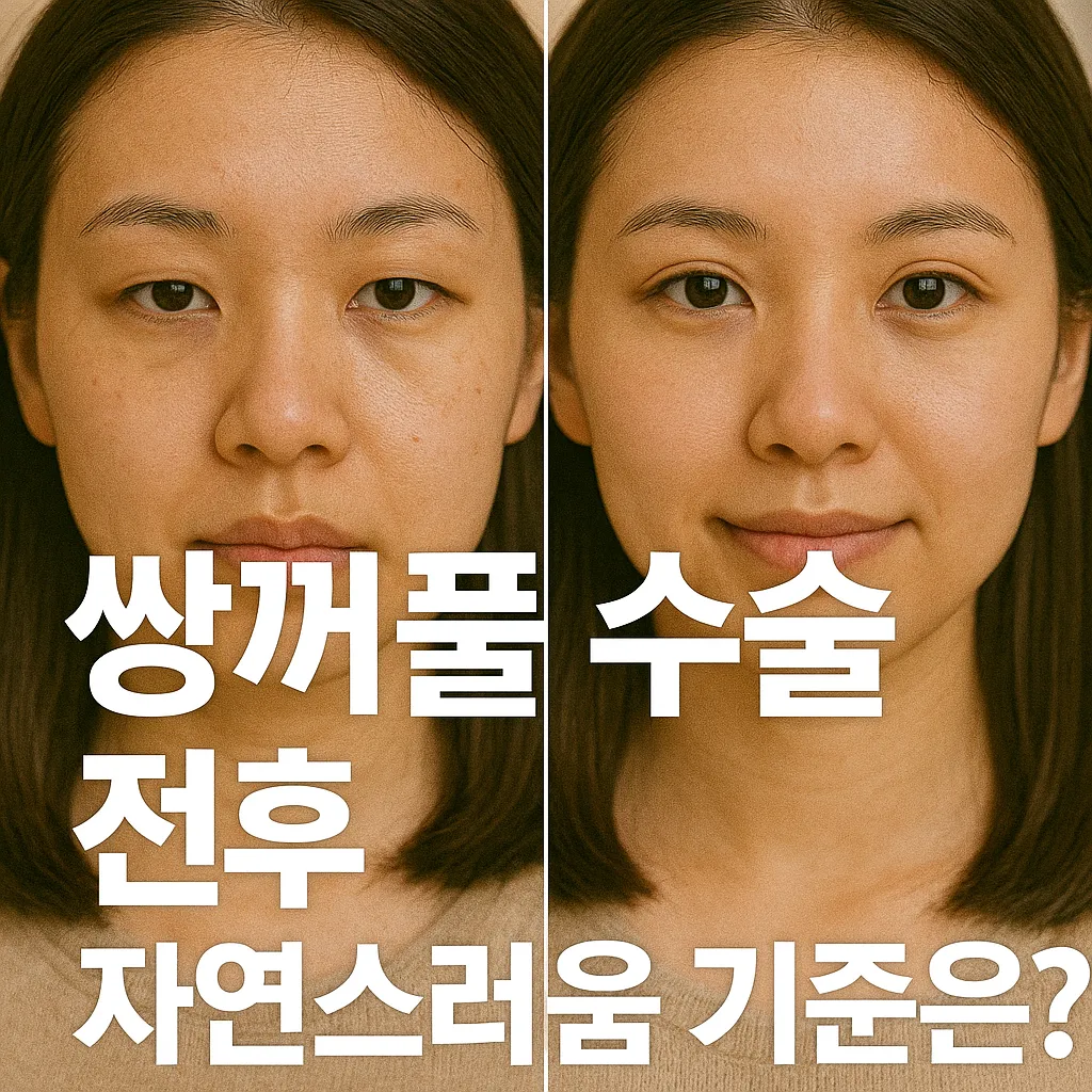 쌍꺼풀 수술 전후, 자연스러움의 기준은.webp
