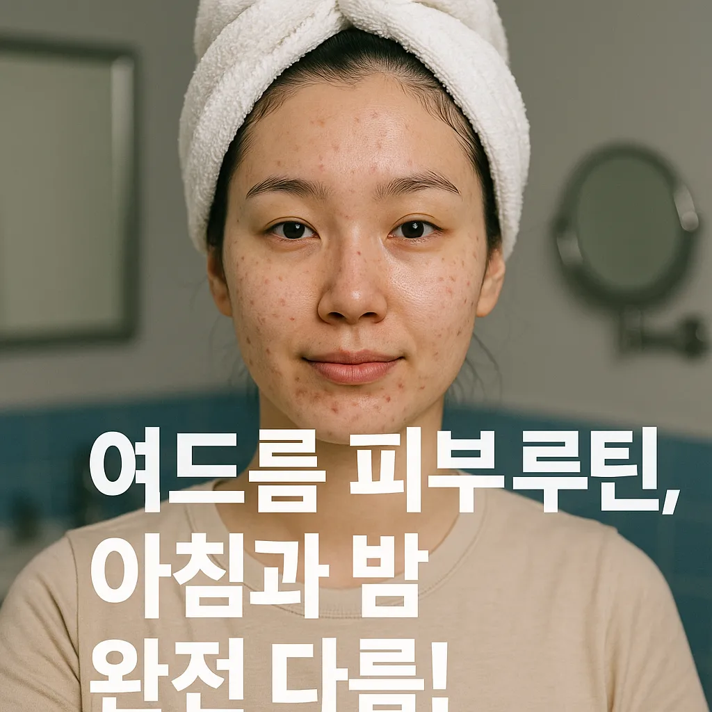 여드름 피부 관리 루틴, 아침과 밤의 차이.webp
