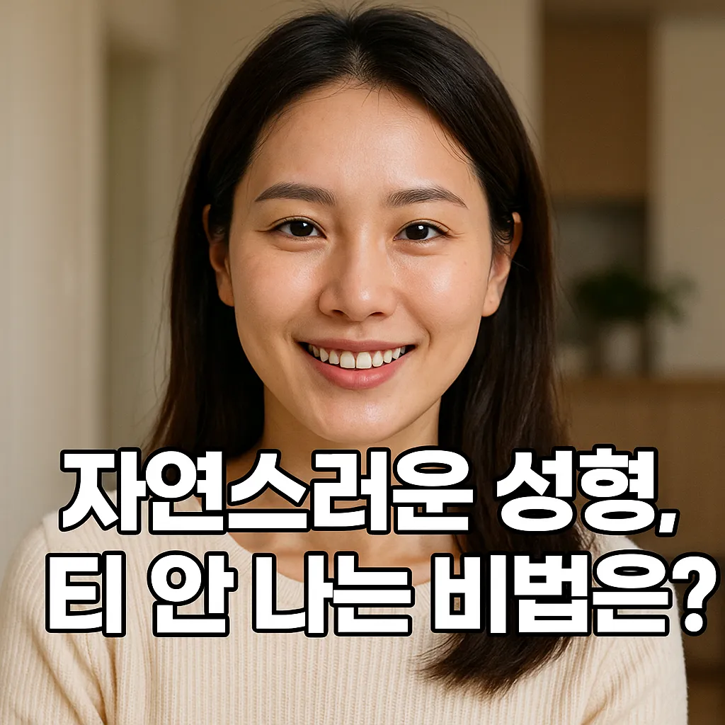 자연스러운 성형, 티 안 나는 비법은.webp