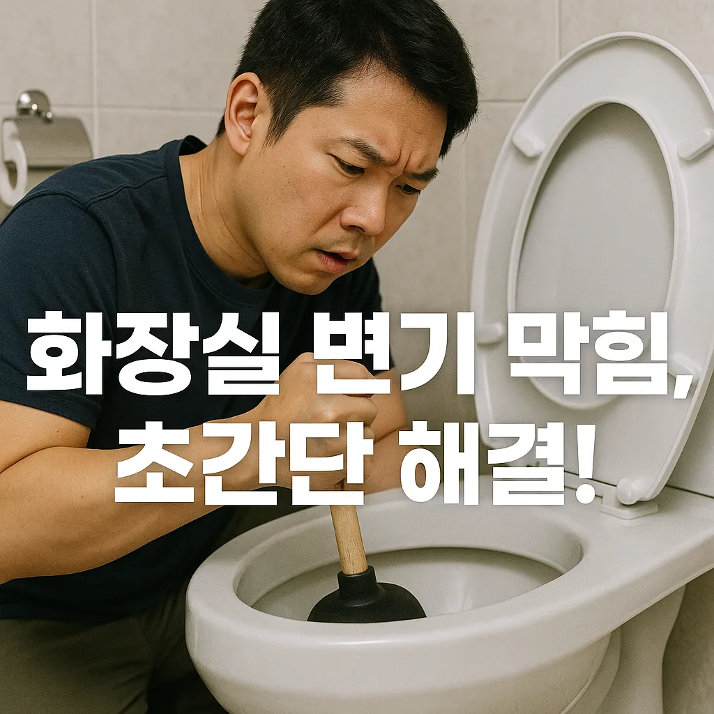 화장실 변기 막힘 해결