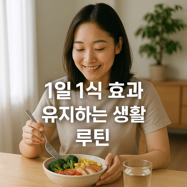 1일 1식 효과 | 유지하는 생활 루틴과 주의사항 공개