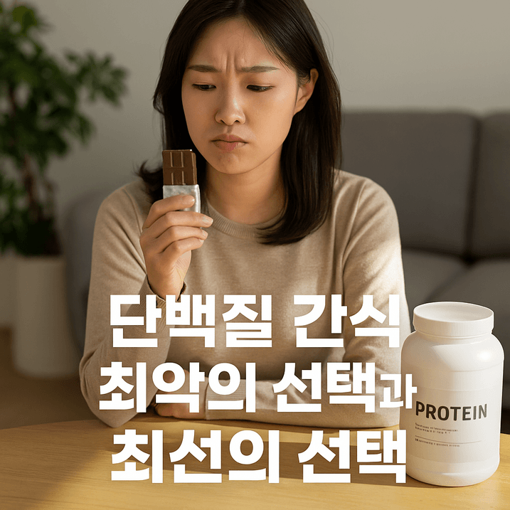 단백질 간식 최악의 선택과 최선의 선택 비교 2025년 기준