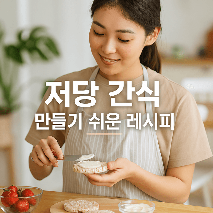 저당 간식 만들기 쉬운 레시피 5가지 종합 가이드