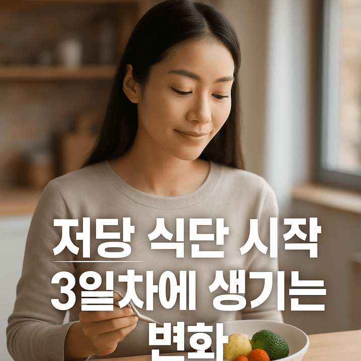 저당 식단 3일 차 체내 대사 변화와 효과 총정리