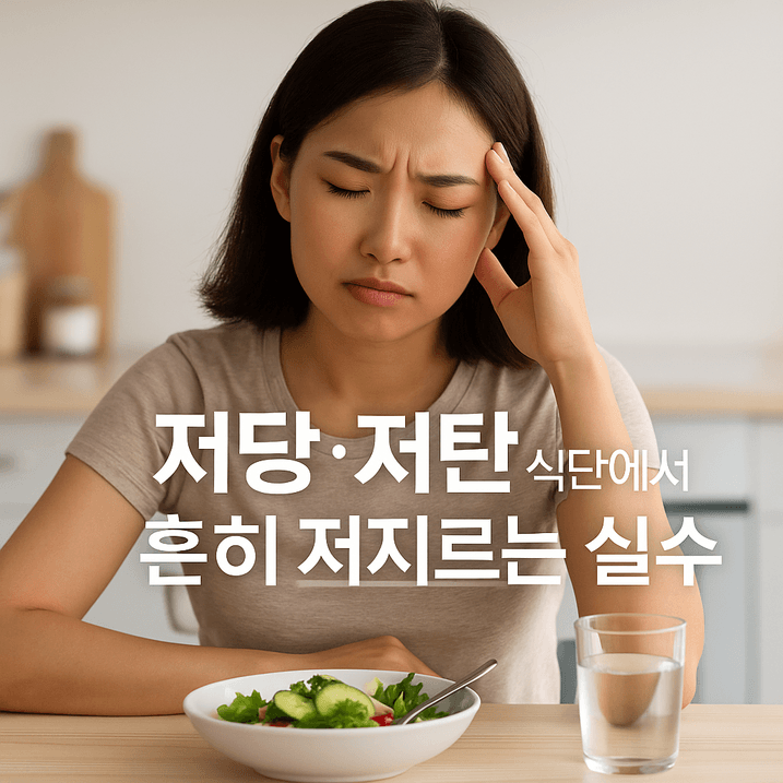 저당·저탄수 식단에서 흔히 저지르는 실수 7가지와 해결법