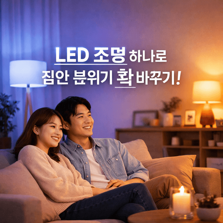 LED 조명 하나로 집안 분위기 바꾸는 법, 진짜 꿀팁 대방출!