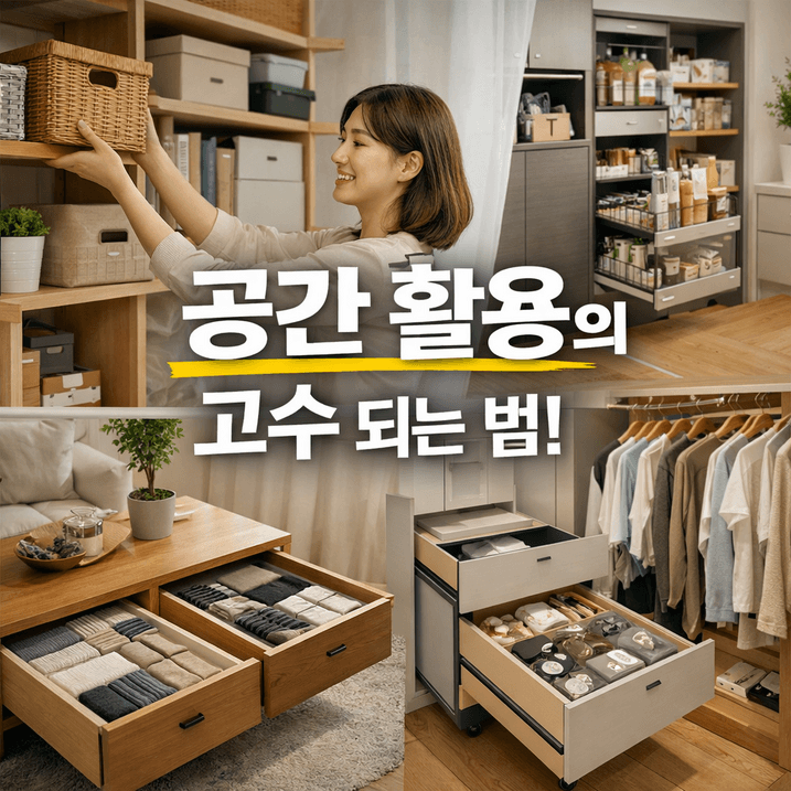 2025년 수납의 신! 공간 활용 인테리어 최신 팁