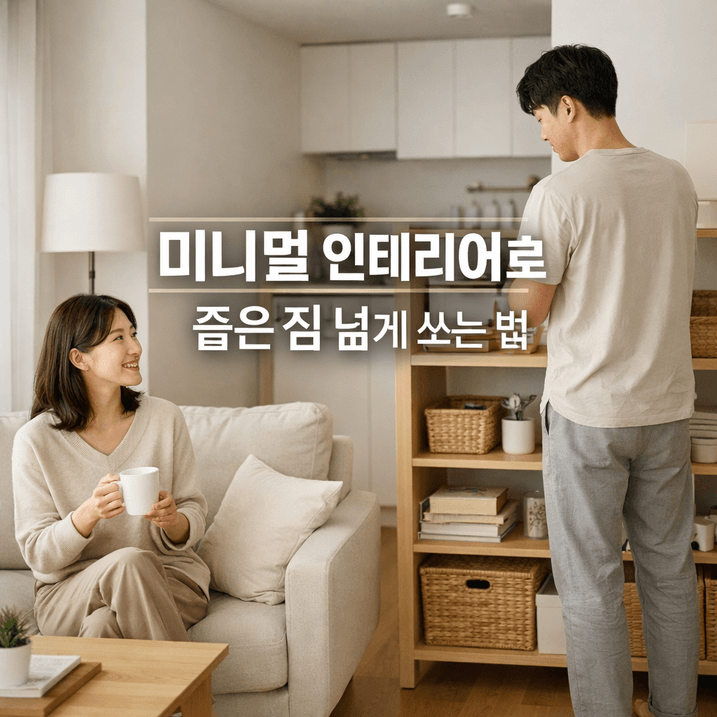 미니멀 인테리어로 좁은 집 넓게 쓰는 법, 5가지 꿀팁!