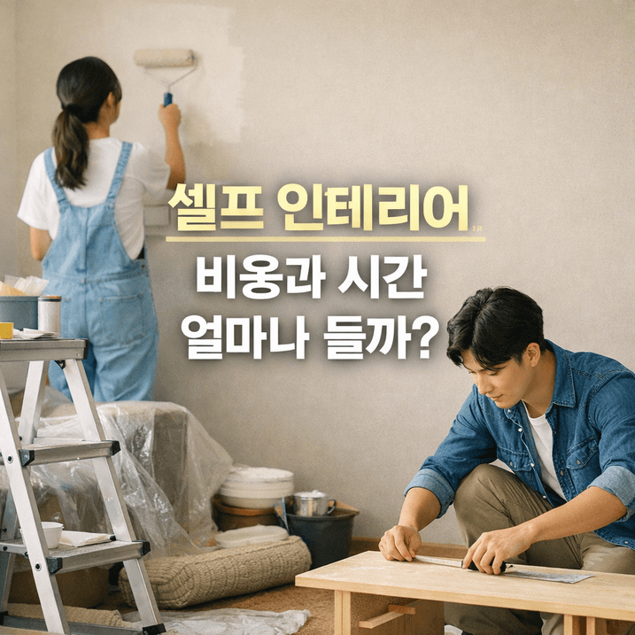 셀프 인테리어 비용과 시간, 20~40평 기준 완전 정리! | 전문가 비교와 꿀팁