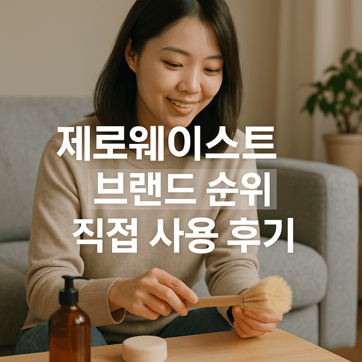 2025년 제로웨이스트 브랜드 순위와 사용 후기 기반 7대 추천 제품 상세 분석