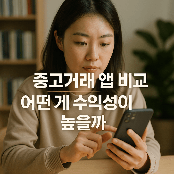 중고거래 앱 비교 어떤 게 수익성이 높을까