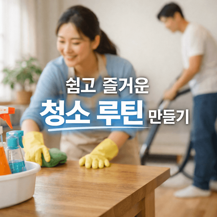 청소 루틴 만들기: 7일 동선 최적화로 23분 절약